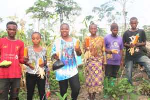 Tshopo / VFF-JF : Afia Mama récolte des maïs et arachides sur deux champs communautaires pour la sécurité alimentaire dans les ménages des survivantes des VBG